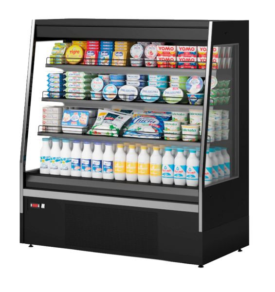 NordCap Wandkühlregal ONYX SV 700-1475 937 M2, für Take-Away Kühlprodukte und Getränkekühlung, steckerfertig, Umluftkühlung, 454700147509372