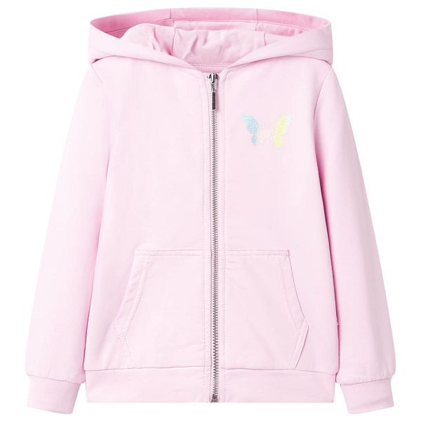 vidaXL Kinder-Kapuzenpullover Hellrosa 116, 10851, 8721012004221