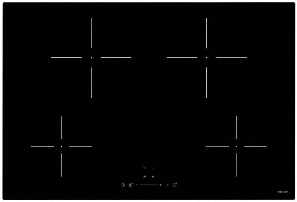 Exquisit Induktionskochfeld EKI800-SF-B-380, Touch-Control, 815034000