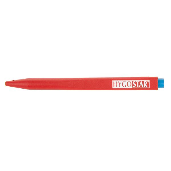 Hygostar Kugelschreiber, einziehbar, Schrift: blau, Kunststoff, detektierbar Gehäuse: rot, VE: 20 Stück, 85557