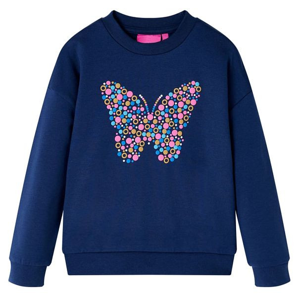 vidaXL Kinder-Sweatshirt Marineblau 116, 14061, 8721012036321