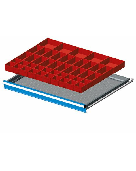 Fami Einteilungsmaterialset für Schubladen, Fronthöhe: 75 mm, 45x36 Einheiten, FFH30070700