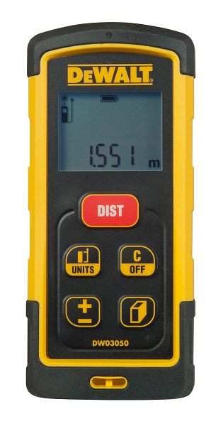 DeWalt Entfernungsmesser 50m, Laser-Distanzmesser, DW03050-XJ