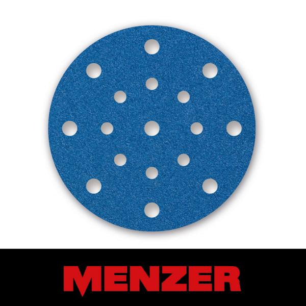 Menzer Klett-Schleifscheibe, Ø 150 mm, 17 Loch, Körnung 36, Zirkonkorund, VE: 25, 231645036