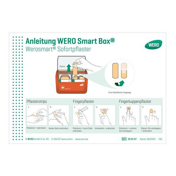 WERO Schild: Anleitung Smart Box, 290167