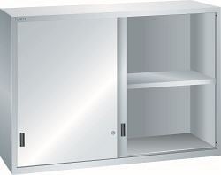 LISTA Aufsatzschrank 78x27E (BxTxH) 1431x572x1000mm KEY Lock, Lichtgrau, Schiebetür, Vollblechtür, 62.646.020