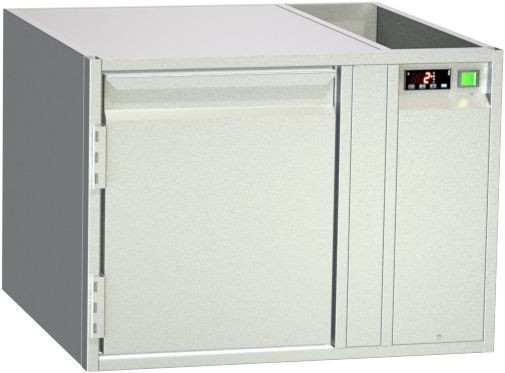Ideal Ake Tiefkühltisch, unterbaufähig TKE 1-65-1T MFR, für GN 1/1, steckerfertig, Umluftkühlung, 485256005