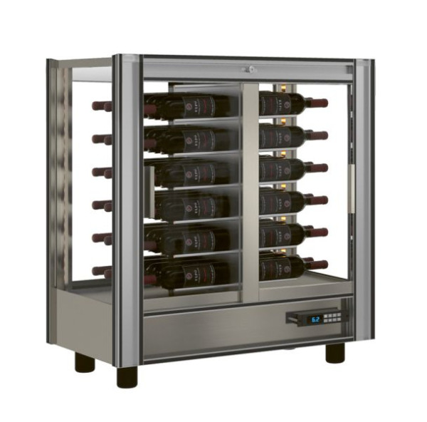 NordCap Weintemperierschrank TMV-C20, steckerfertig, Umluftkühlung / statische Kühlung, umschaltbar, 446120003