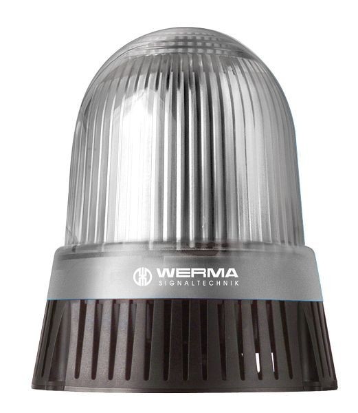 WERMA LED-Sirene Bodenmontage 32 Töne 115-230VAC CL- klar, 430.400.60