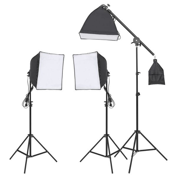 vidaXL Fotostudio-Beleuchtung Set mit Stativ und Softbox, 190232