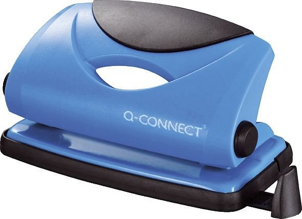 Q-Connect Locher - 10 Blatt, blau, KF02153, 5705831021532