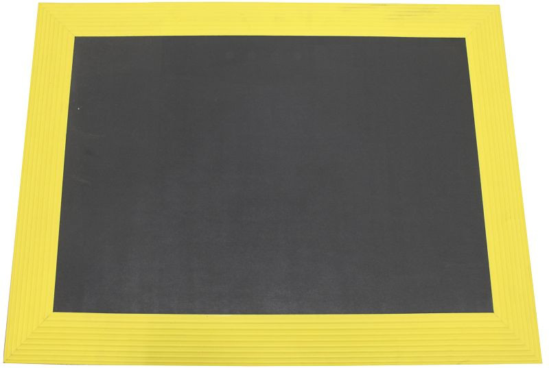 Ergomat Bubble Down Anti-Ermüdungs-Matte mit gelben Kanten, Länge 780 cm, Breite 90 cm, BD90780-YB
