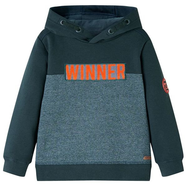 vidaXL Kinder-Kapuzenpullover Dunkelgrün 128, 12907, 8721012024786