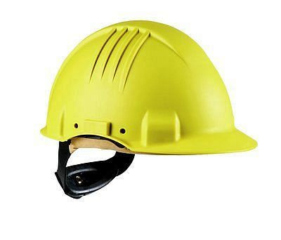 3M Hitzeschutzhelm, Pinlock, Dielektrisch 440v, Schweißband aus Leder, Gelb, VE: 20 Stück, 7100077210