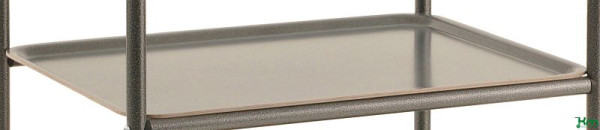 Kongamek Tablett 600 x 450 mm, anthrazit grau, 3 Stück/ Paket, KM60366