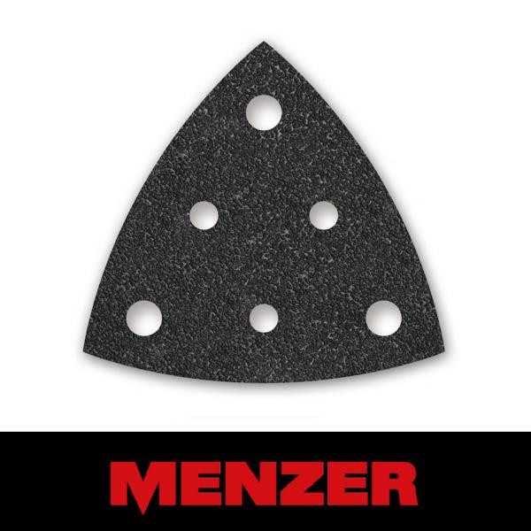 Menzer Klett-Schleifblatt, 82 mm, 6 Loch, Körnung 36, Siliciumcarbid, VE: 25, 261201036