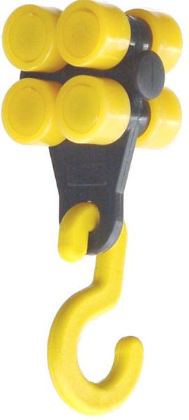 SINOtec TransTac Laufwagen mit Haken, 2x4 Rollen, 10001905