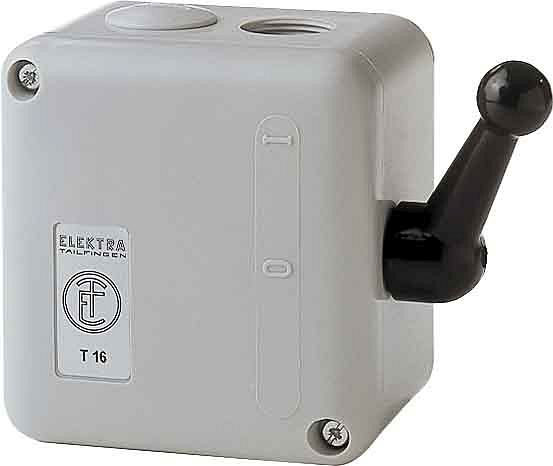 Elektra Tailfingen Wendeschalter isogekapselt, IP52 TWT 16, 46501