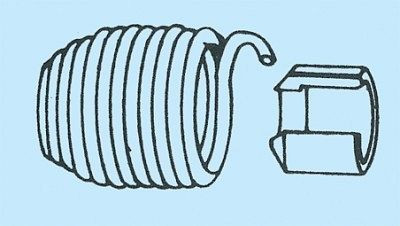 Pneutec Sicherheitshaltefeder mit Prellring, 95 123