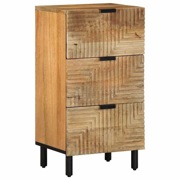 vidaXL Sideboard Braun 40x33x75 cm Massivholz Mango, 4017743