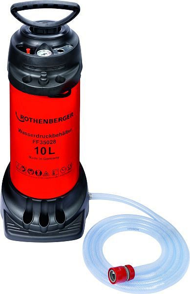 Rothenberger Wasserdruckbehälter, Fassungsvermögen 10l, FF35028