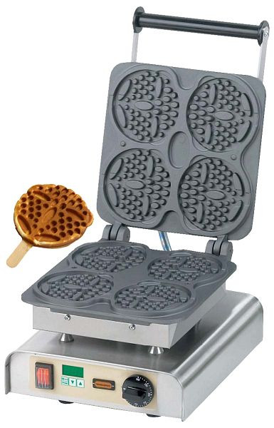 Neumärker Waffeleisen Bärchen am Stiel, mit Digitaltimer, 12-40731DT