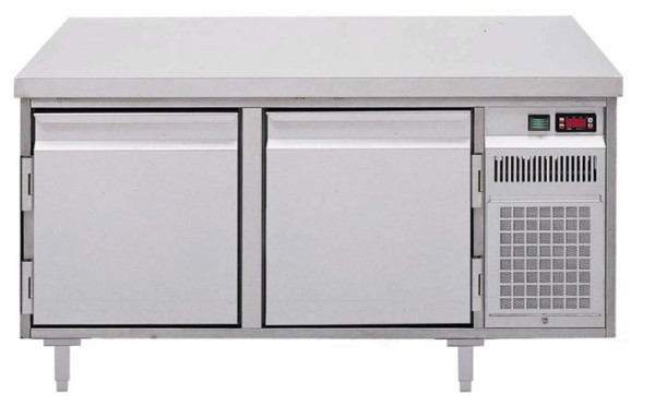 Ideal Ake Tiefkühltisch, unterbaufähig TKE 2-65-2T MFR, für GN 1/1, steckerfertig, Umluftkühlung, 485256045