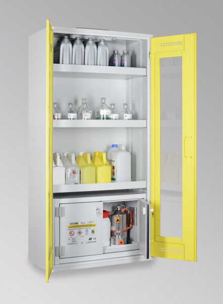 LaCont Chemikalienschrank mit Sicherheitsbox StoreLABCHS 950 GL / SiB 60, B80-6454-A