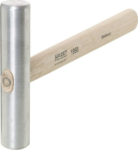 Hazet Ausbeul-Hammer, Aluminium-Treibhammer Flach/ballig HICKORY-Stiel Abmessungen / Länge: 310 mm, Netto-Gewicht: 0.37 kg, 1950