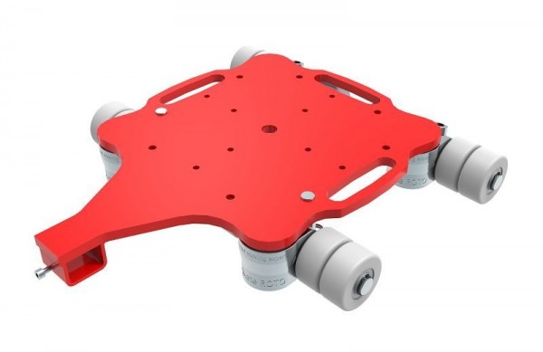 HTS ECO-Skate® ROTOflex Rotationsfahrwerk RFN60, mit Gummibelag und NY-Rollen, 100600940