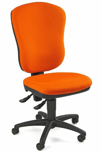 Topstar „Small-Office“ – Bürodrehstuhl, stufenlose Sitzhöhenverstellung, orange, 8180G04