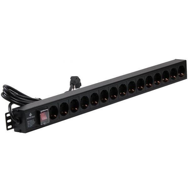 Rockstable 1 HE Steckdosenleiste 15-fach, RS19-15PDU