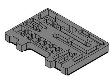 Lemp Schaumeinlage für Knarrensatz 3/8", 128918