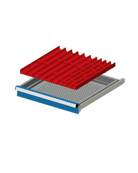 Fami Einteilungsmaterialset für Schubladen, Fronthöhe: 50-300 mm, 27x27 Einheiten, FFH84050200