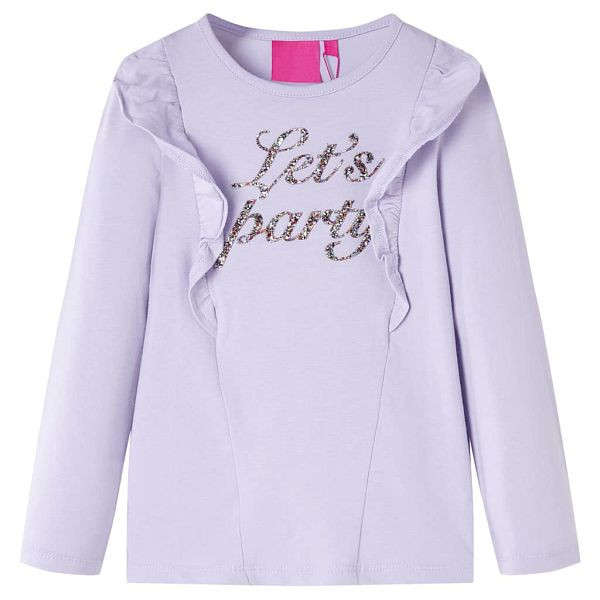 vidaXL Kinder-Langarmshirt Helllila 104, 14220, 8721012037915