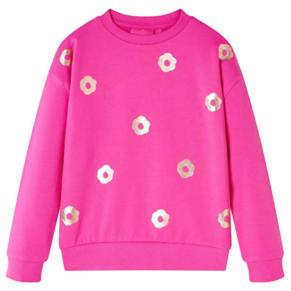 vidaXL Kinder-Sweatshirt Dunkelrosa 116, 13671, 8721012032422