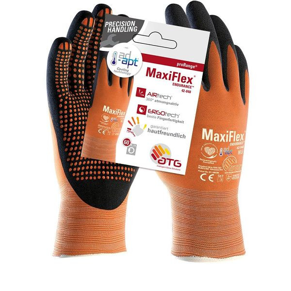 ATG MaxiFlex EnduranceAD-APT Nylon-Strickhandschuhe (42-848HCT), SB-Verpackung, Größe: 10, VE: 1 Paar, 2581-10