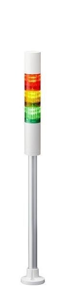 PATLITE 24V DC, Signalsäule, verkabelt, weiß inkl. LED + Buzzer, Einzelgewicht (Artikel verpackt): 1.02 kg, LR4-302PJBW-RYG