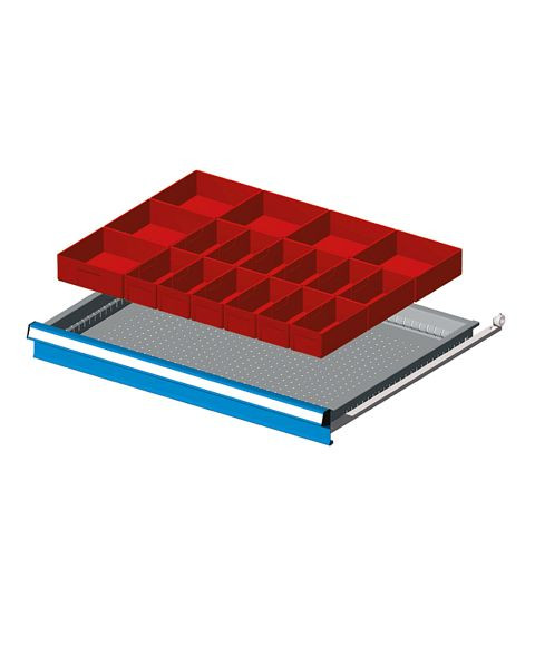 Fami Einteilungsmaterialset für Schubladen, Fronthöhe: 100-125 mm, 36x27 Einheiten, FFH10101600