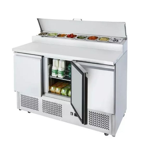 Ice-A-cool 3-türige Belegstation inklusive 8 mal GN 1/6, ICE3853GR