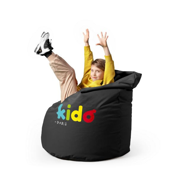 Diablo Chairs Kinder Sitzsack Kido, Schwarz, 1454