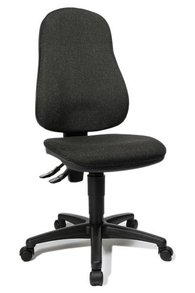 Topstar Bandscheiben-Drehstuhl, für Home Office, Muldensitz, anthrazit, 8160G22