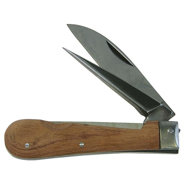 Haupa Kabelmesser Holzschalen 2-teilig, VE: 12 Stück, 200014