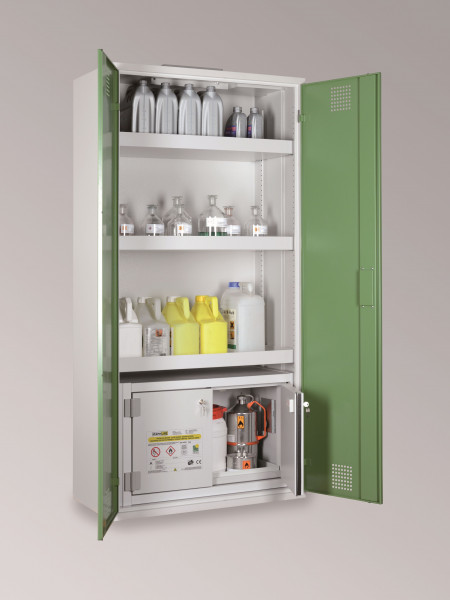 LaCont Chemikalienschrank mit Sicherheitsbox StoreLABCHS 950 / SiB 60, B80-6445-A