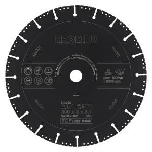 Rhodius TOPline DG210 ALLCUT Diamanttrennscheibe, Durchmesser [mm]: 300, Stärke [mm]: 3.1, Bohrung [mm]: 25.4, 303366