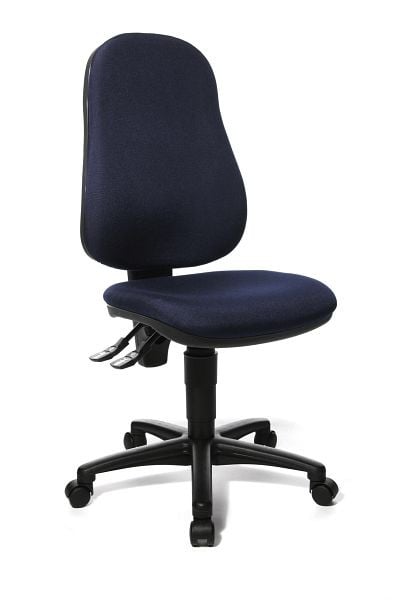 Topstar Bandscheiben-Drehstuhl, für Home Office, Muldensitz, dunkelblau, 8160G28