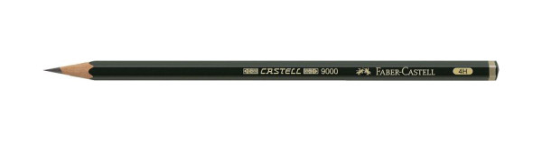 FABER CASTELL Bleistift CASTELL® 9000, 4H, dunkelgrün, 119014