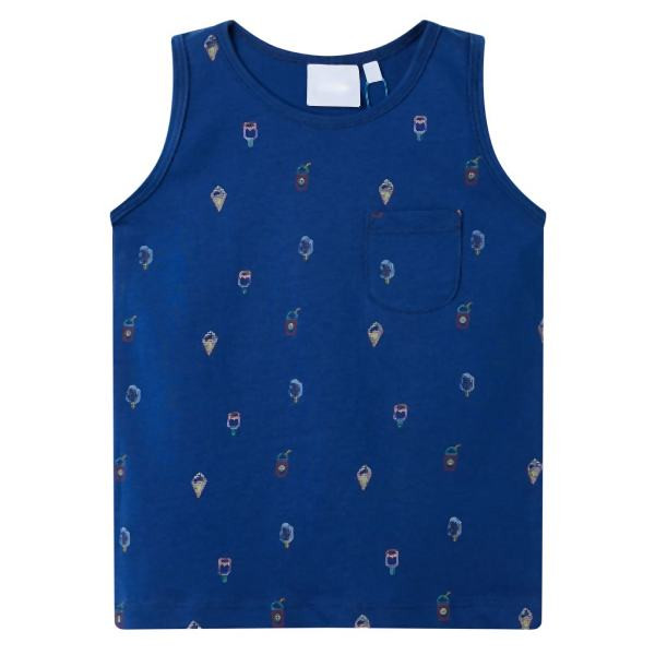 vidaXL Kinder-Tanktop Dunkelblau 116, 12351, 8721012019225