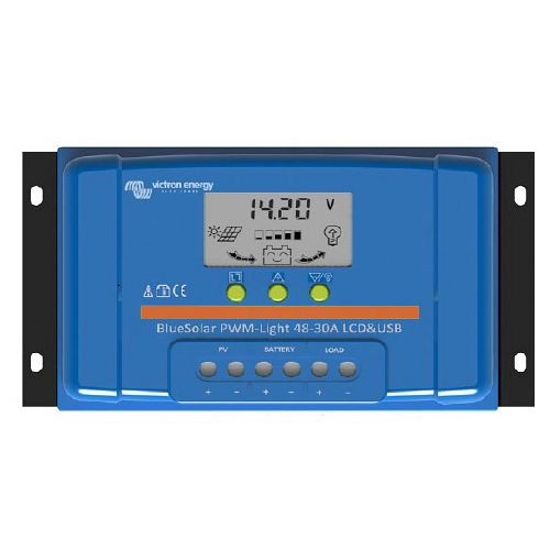 Victron Energy Solarladeregler BlueSolar PWM-LCD&USB 48V-10A, 321840