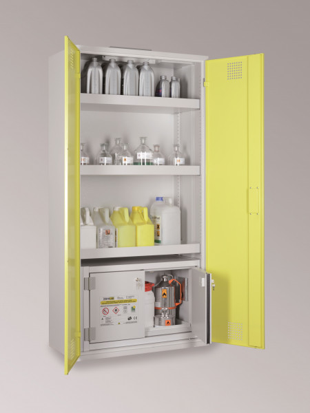 LaCont Chemikalienschrank mit Sicherheitsbox StoreLABCHS 950 / SiB 60, B80-6444-A